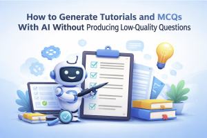 Read more about the article How to Generate Tutorials and MCQs With AI Without Producing Low-Quality Questions